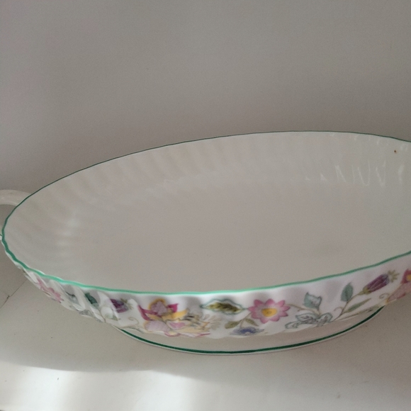 Minton Haddon Hall Bone China Vegetable Bowl Floral Beautiful - Picture 3 of 8